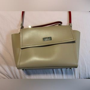 Kate Spade Medium Tan/red Crossbody